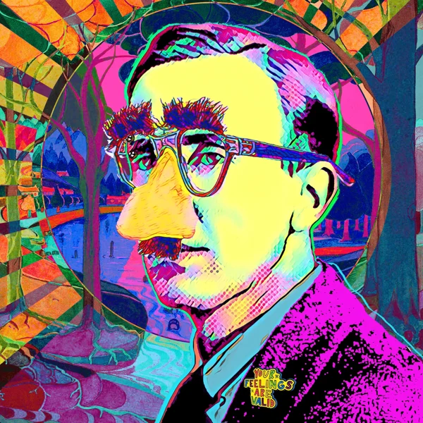 Tolkien 65: Novelty glasses with bushy eyebrows and a large false nose