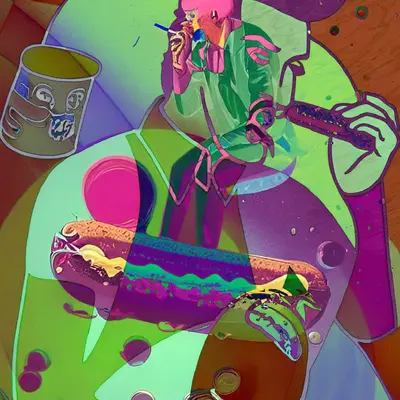 Layered Pink Elvis remix