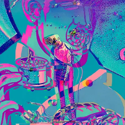 Layered Pink Elvis remix