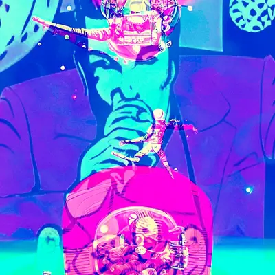 Layered Pink Elvis remix