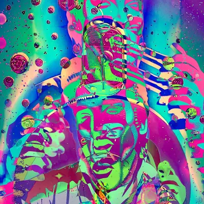 Layered Pink Elvis remix