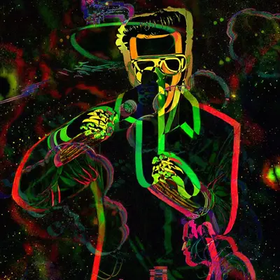Layered Pink Elvis remix