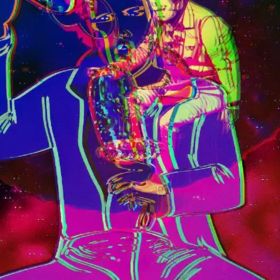 Layered Pink Elvis remix
