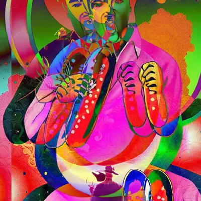 Layered Pink Elvis remix