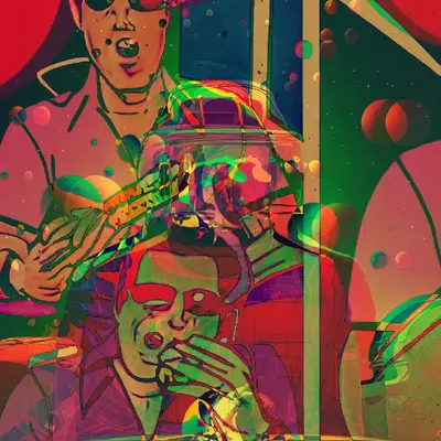 Layered Pink Elvis remix