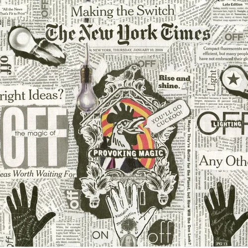 Newspaper collage, January 10th, 2008