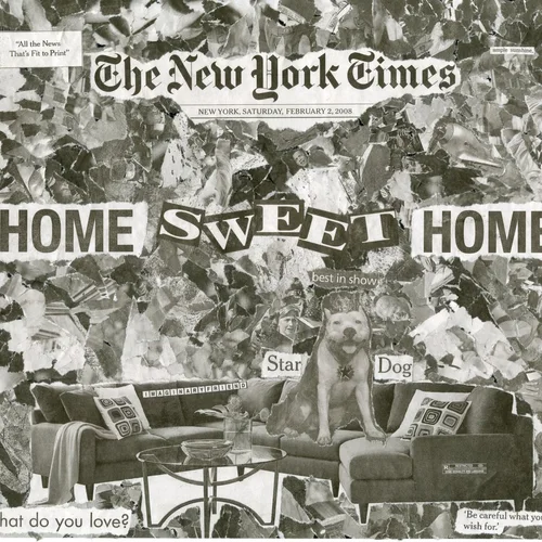 Newspaper collage, February 2nd, 2008