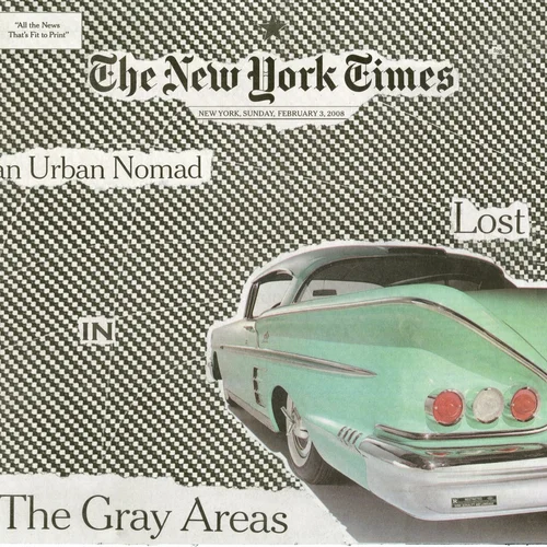 Newspaper collage, February 3rd, 2008 Part I