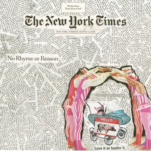 Newspaper collage, March 11th, 2008