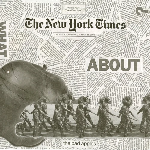 Newspaper collage, March 18th, 2008