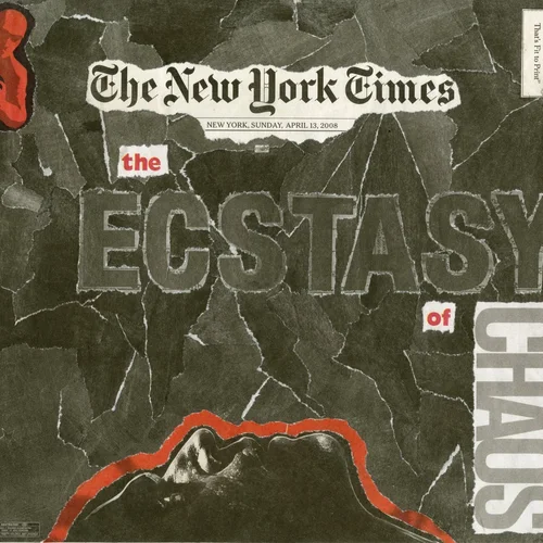 Newspaper collage, April 13th, 2008