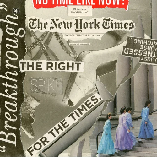 Newspaper collage, April 18th, 2008