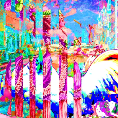 Grandiloquence digital collage