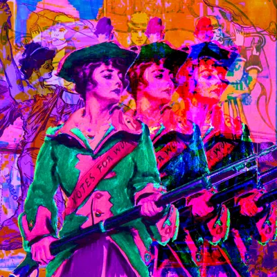 Suffrage digital collage